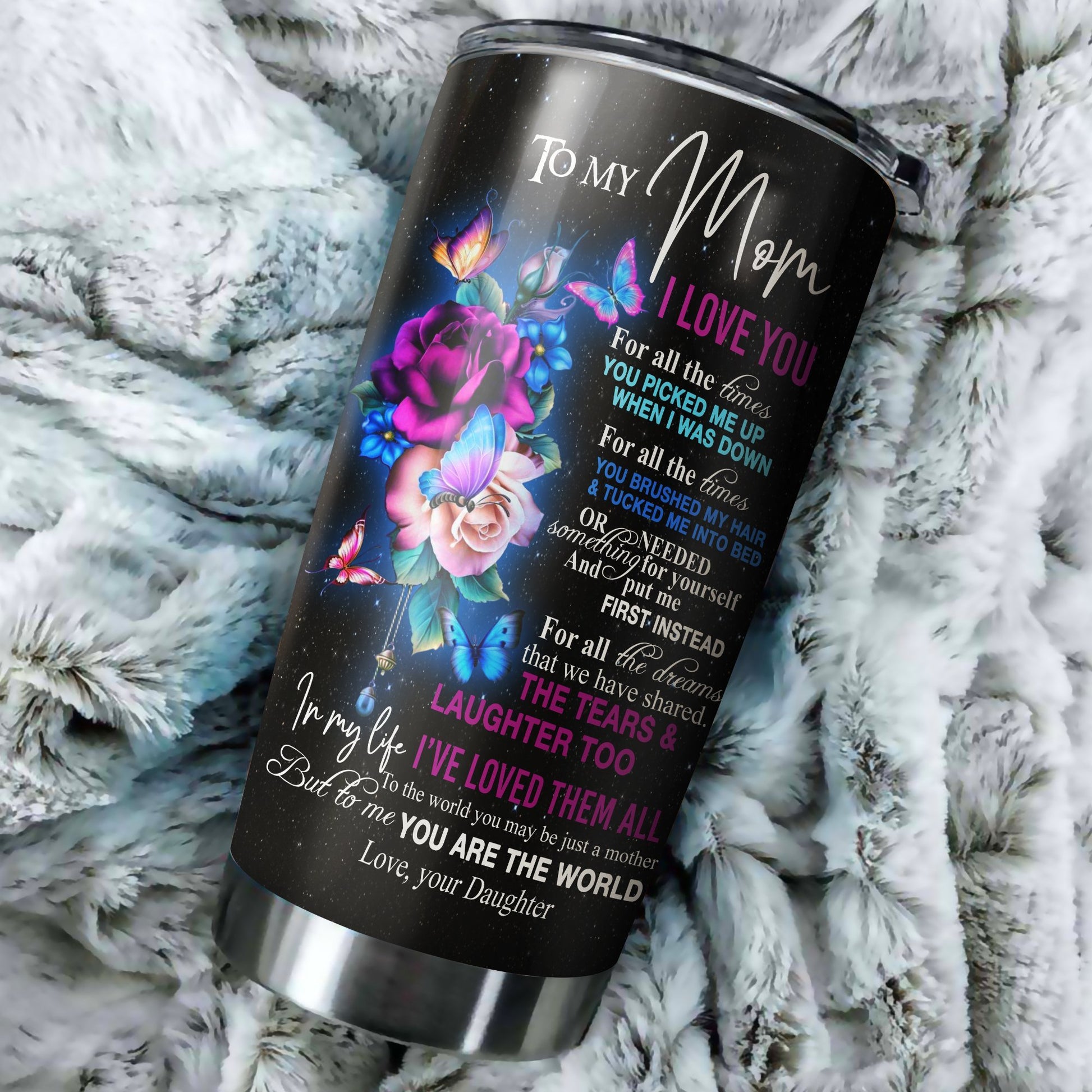 To My Mom Personalized Stainless Steel Tumbler 20 Oz PiT080401 - Amaze Style™-Tumbler