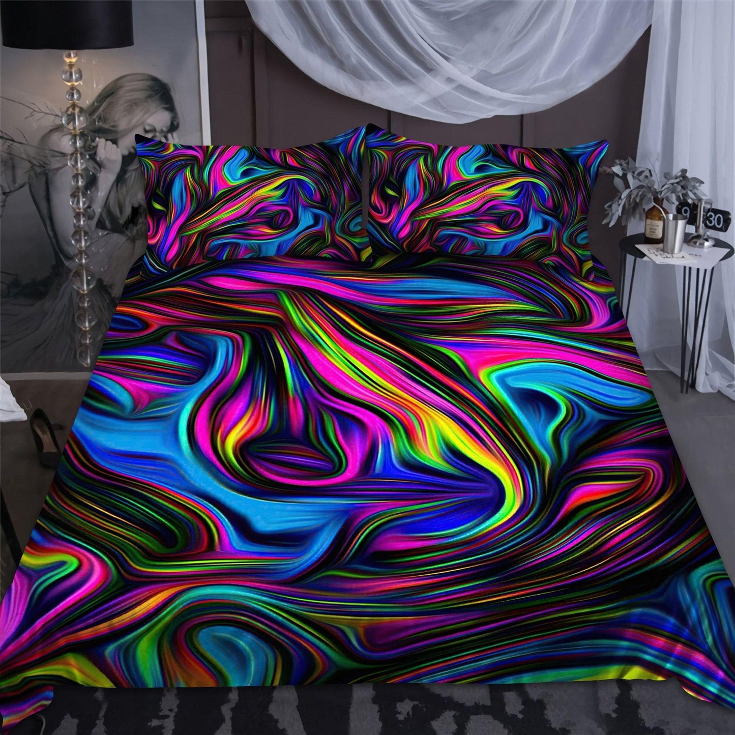 Awesome Fractal Art Bedding Set Pi19082004-MEI