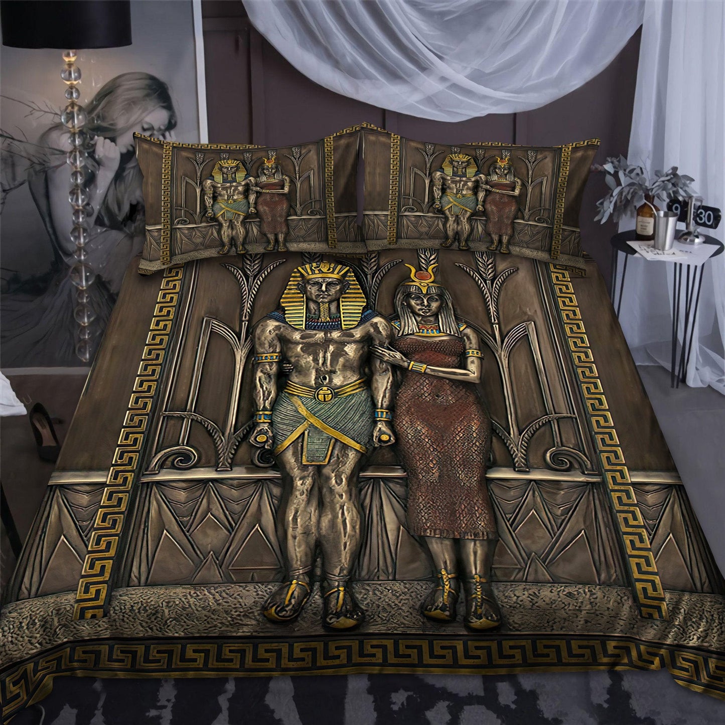 Ancient Egyptian Pharaoh Bedding Set Pi26062001