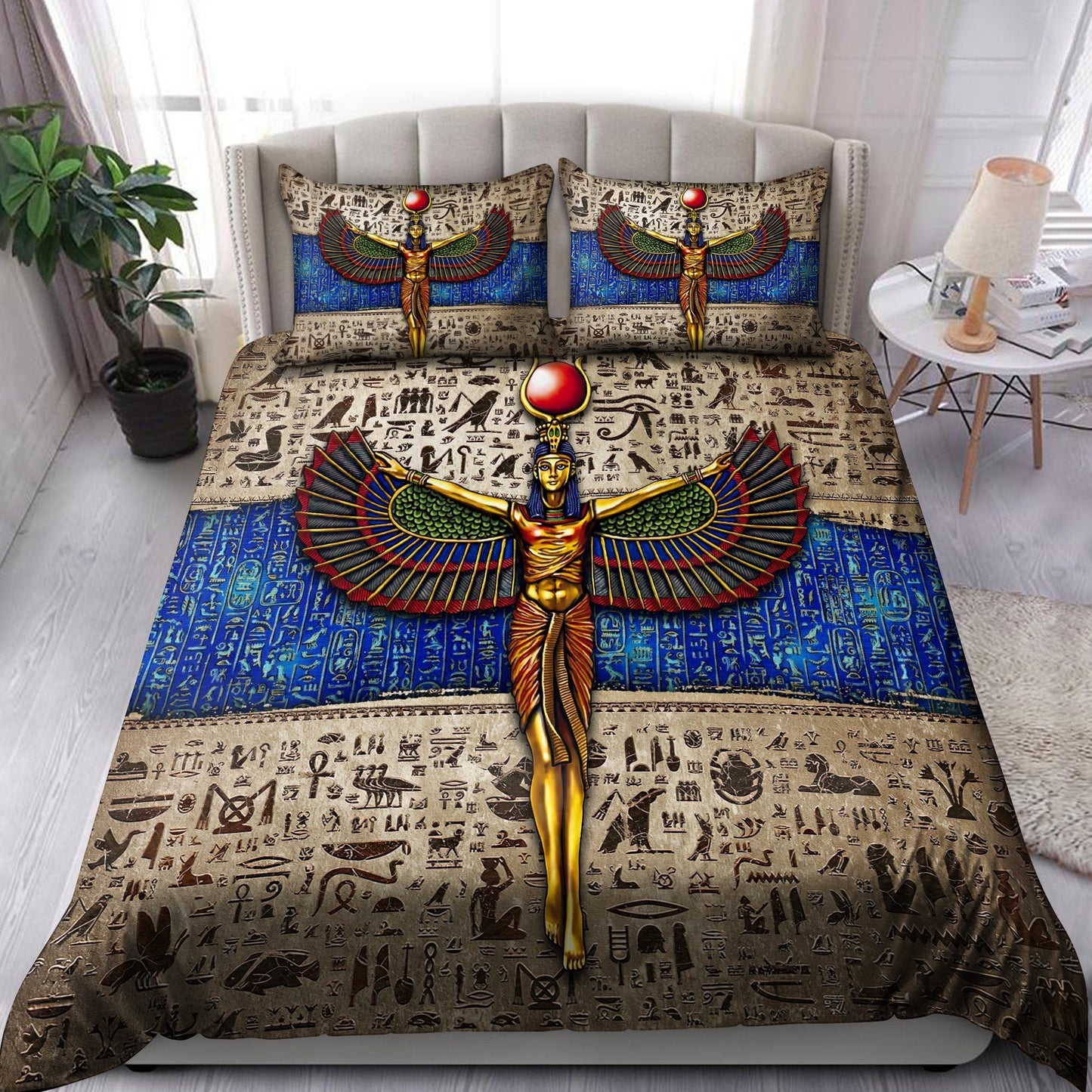 Ancient Egyptian Isis Goddess Bedding Set Pi29062003
