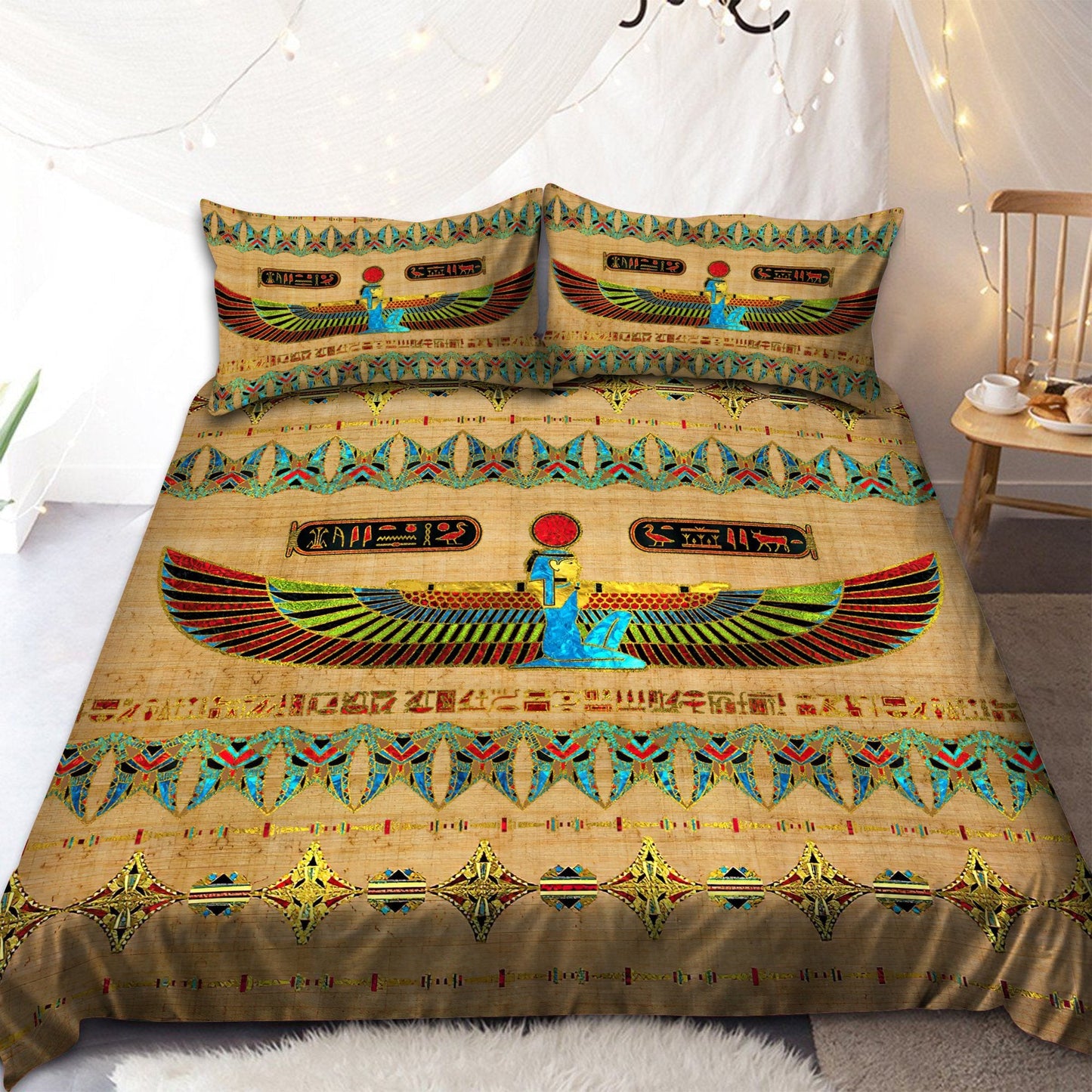 Ancient Egyptian Ma'at Bedding Set Pi01072005