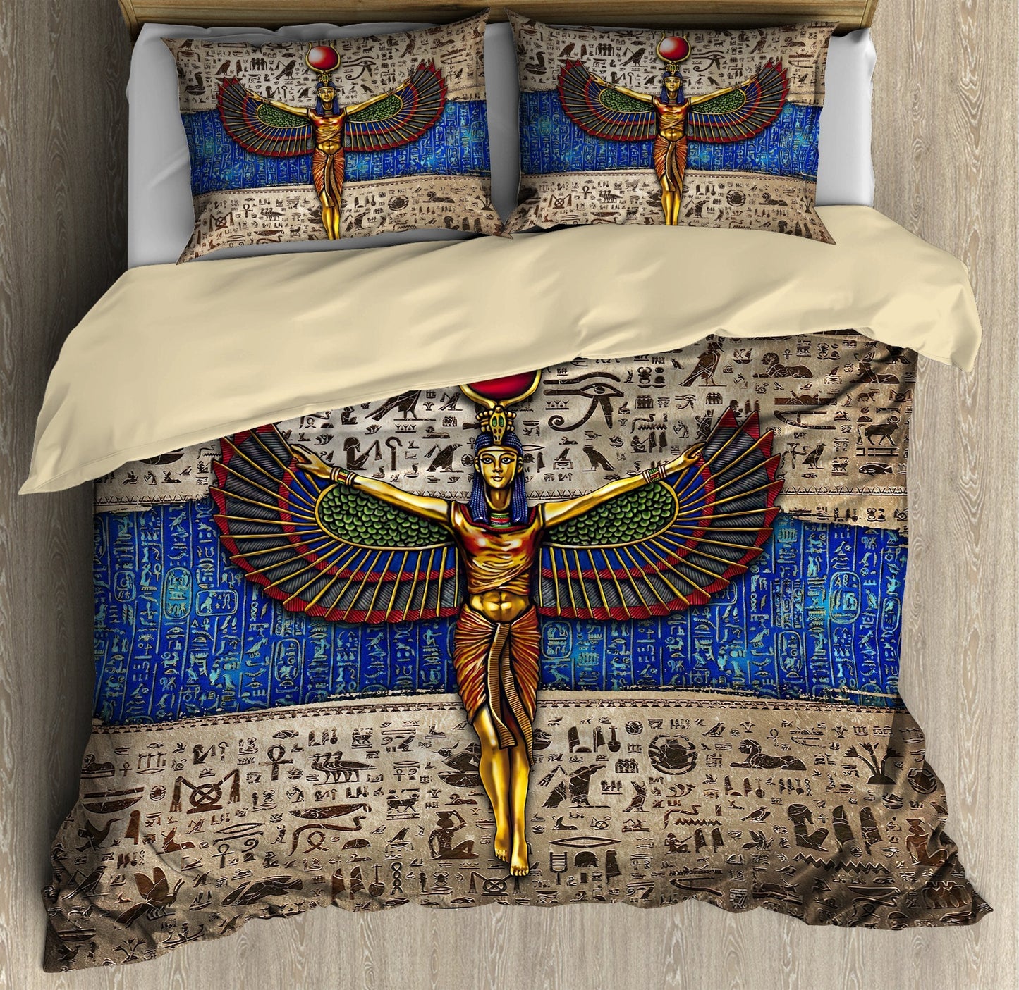 Ancient Egyptian Isis Goddess Bedding Set Pi29062003