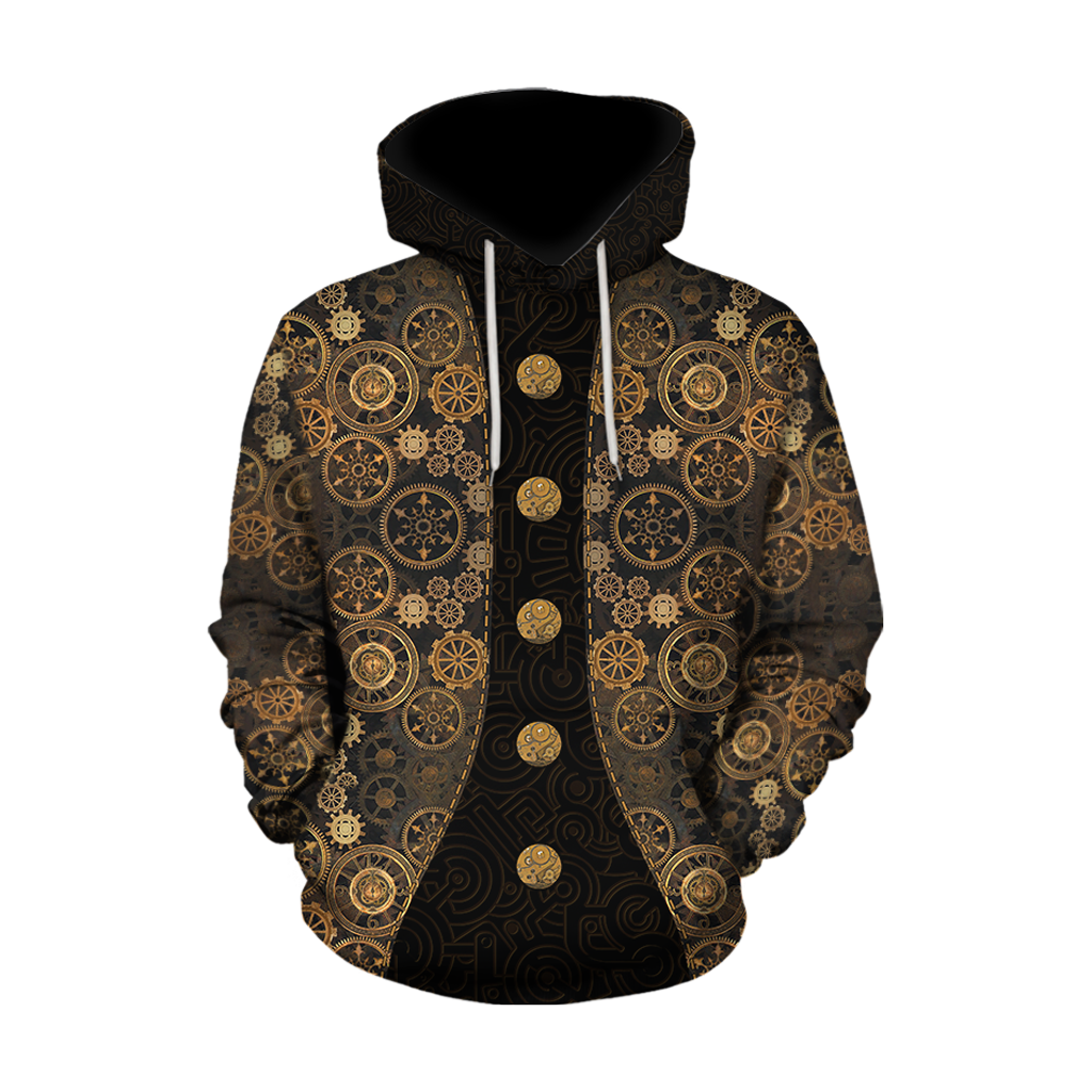 Steampunk Mechanic All Over Printed Hoodie For Men and Women TN