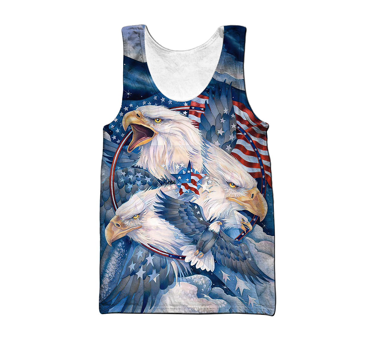 All Over Printed Bald Eagle Hoodie DD09082001-MEI