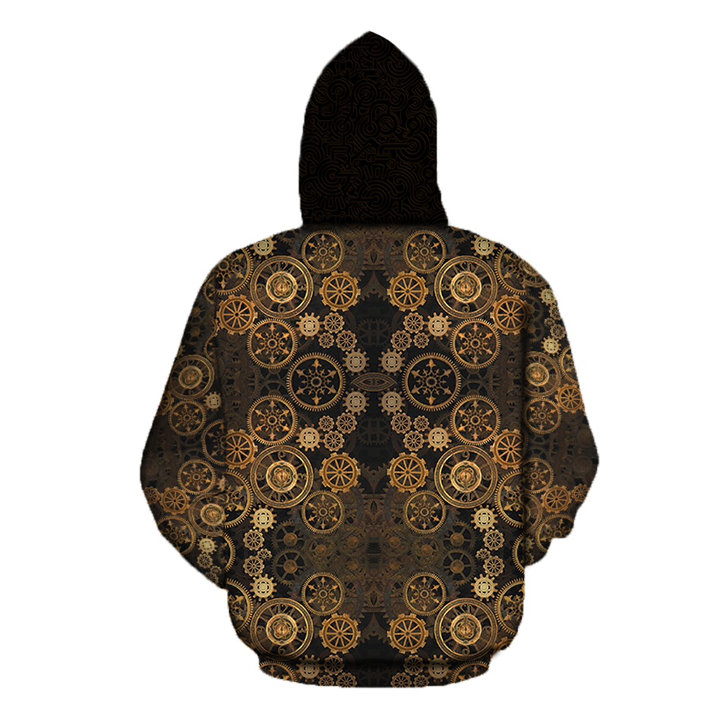 Steampunk Mechanic All Over Printed Hoodie For Men and Women TN