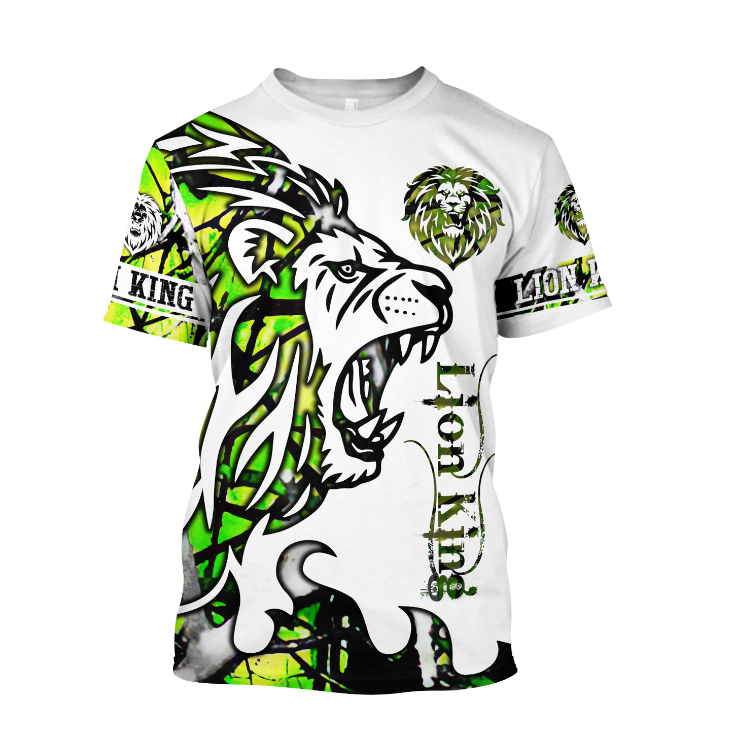 Beautiful Lion green Tattoo camo 3D all over printed shirts for men and women DD05272002S - Amaze Style™-Apparel