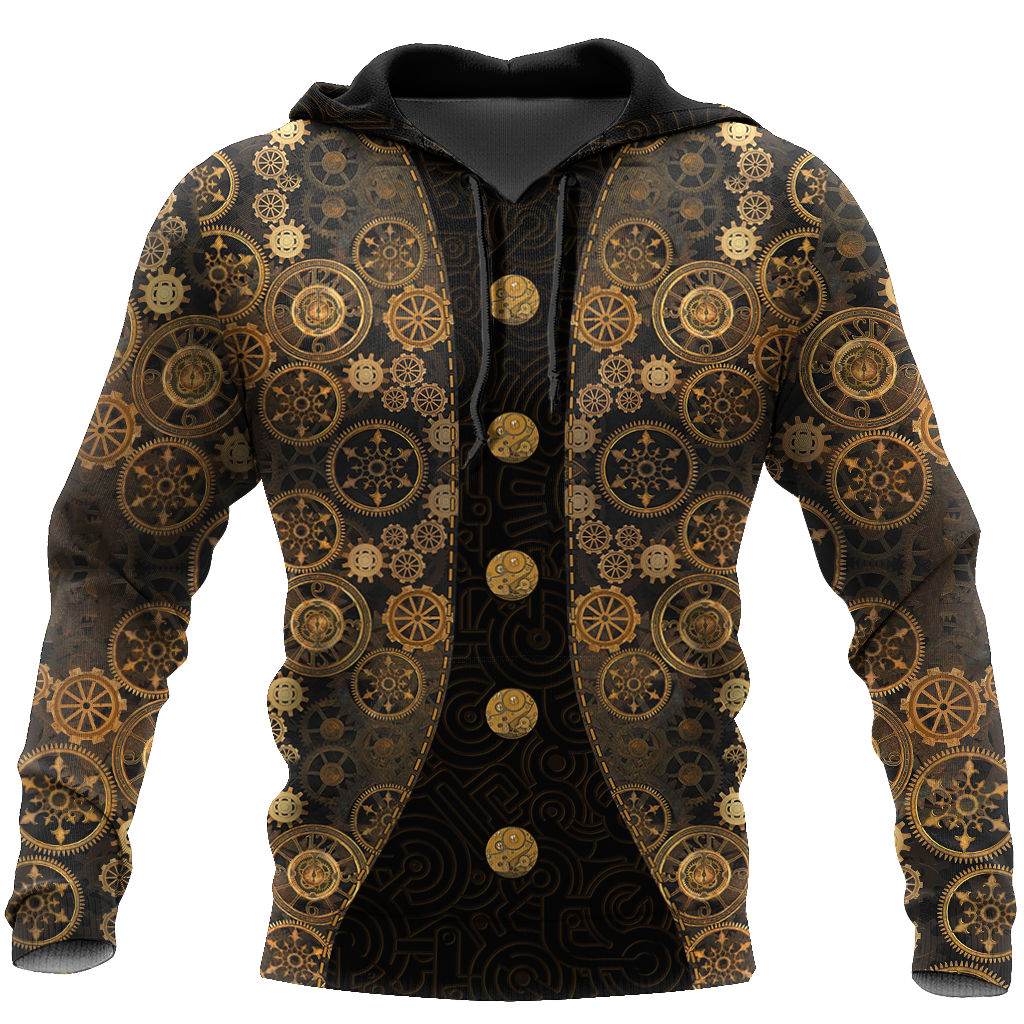Steampunk Mechanic All Over Printed Hoodie For Men and Women TN