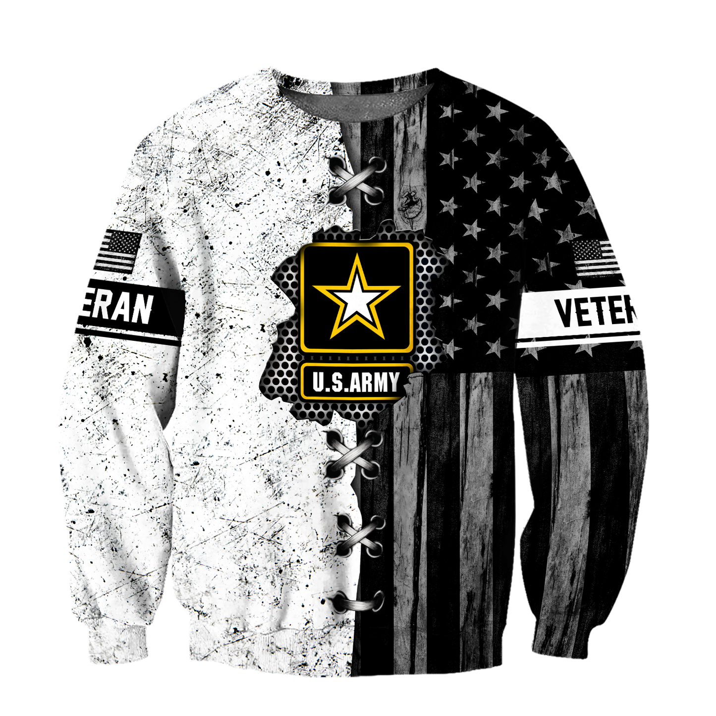 Veteran US Army in my heart 3D shirts for men and women BW Proud Military