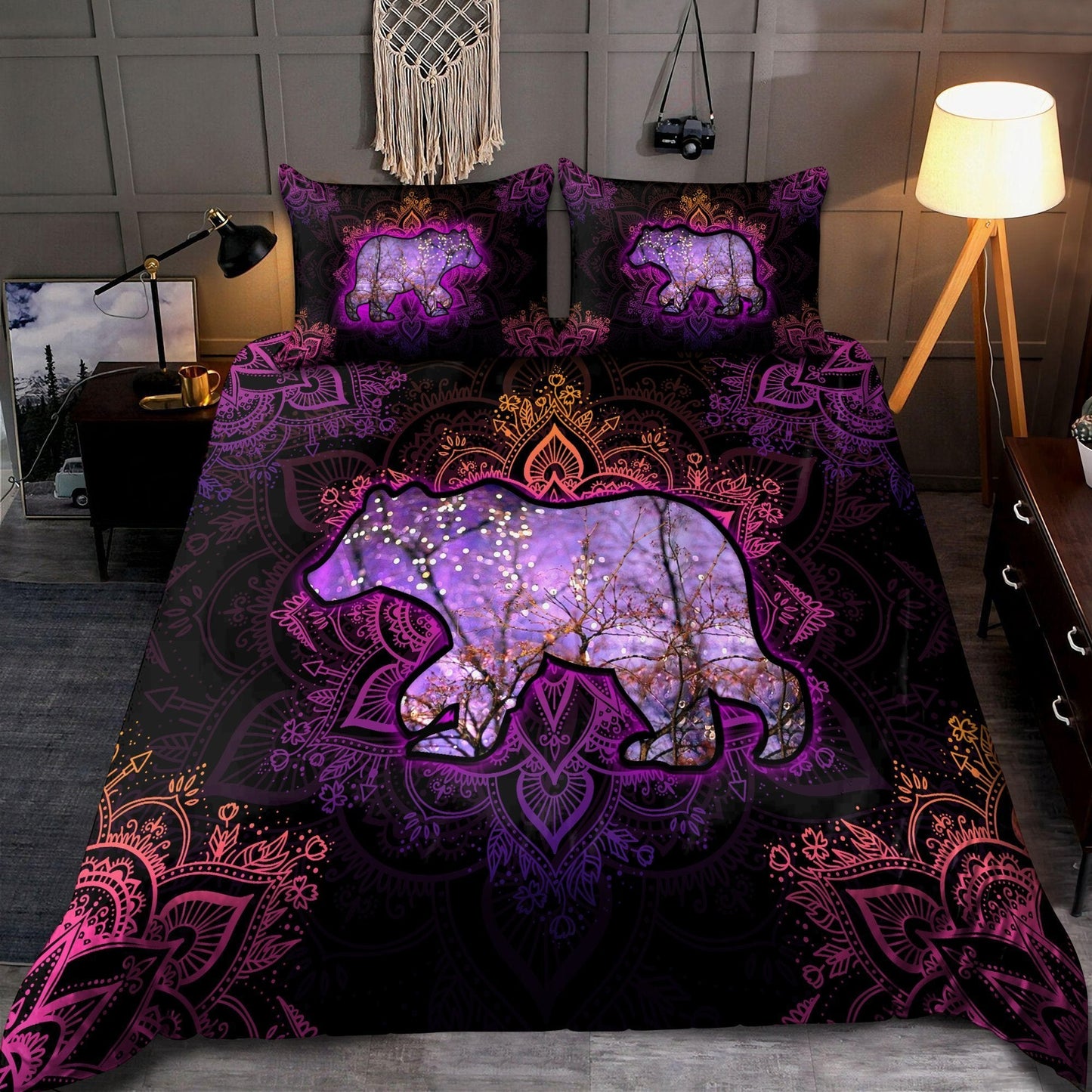 Awesome Mandala Mama Bear Bedding Set NTN10052003-MEI