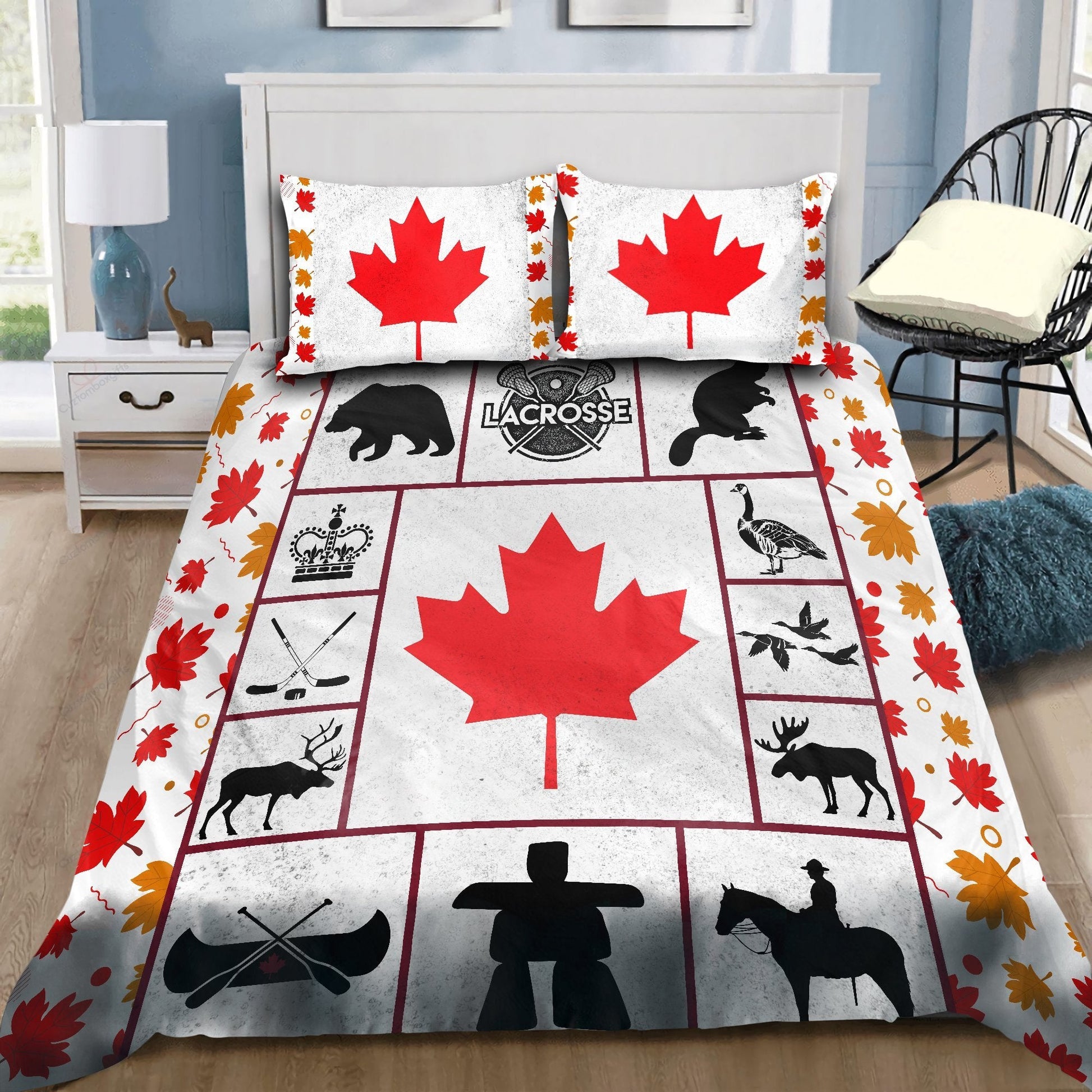Canada Bedding Set NTN07302001-LAM-LAM-US Twin-Vibe Cosy™