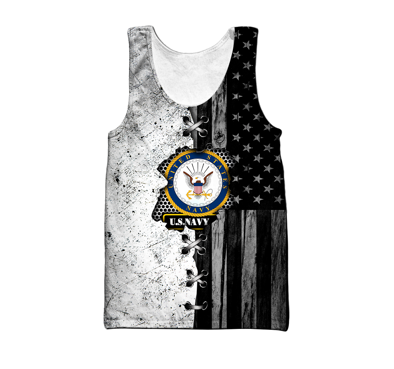 Veteran US Navy in my heart 3D shirts for men and women BW Proud Military