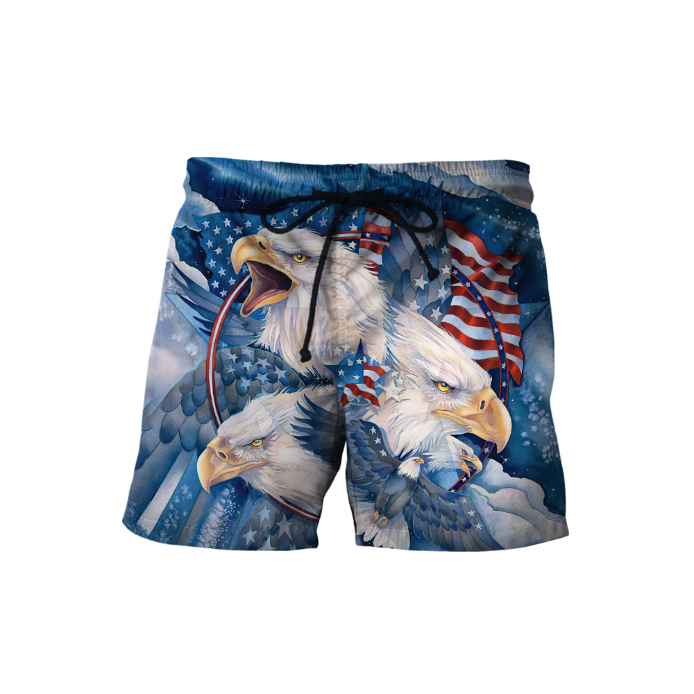 All Over Printed Bald Eagle Hoodie DD09082001-MEI