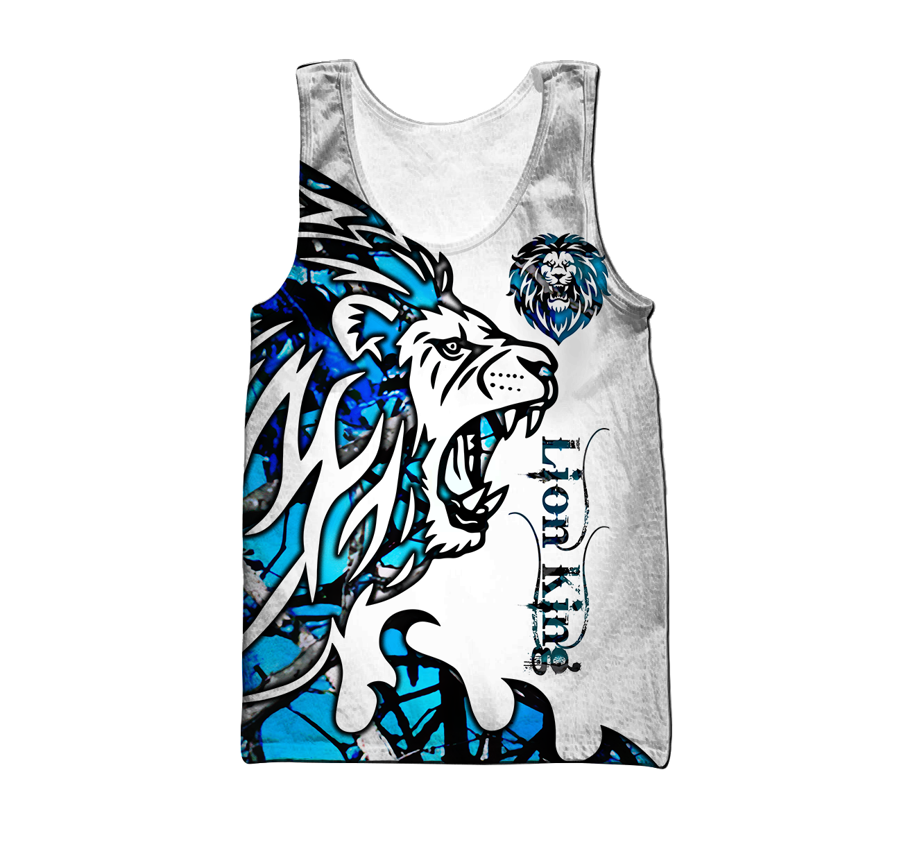 Beautiful Lion blue Tattoo camo 3D all over printed shirts for men and women DD05272003S - Amaze Style™-Apparel