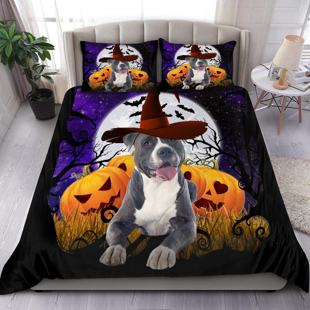 Love Pit Bull Halloween Bedding DD08192002