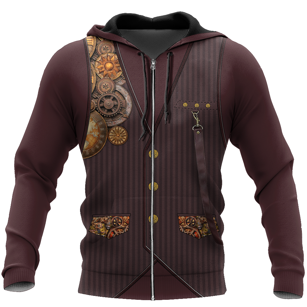 Steampunk Mechanic All Over Printed Hoodie For Men and Women TN