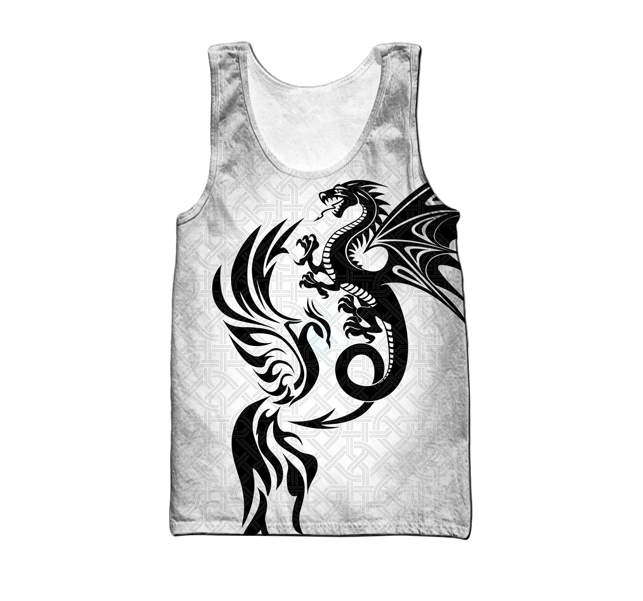 White Dragon And Phoenix 3D Hoodie Shirt For Men And Women