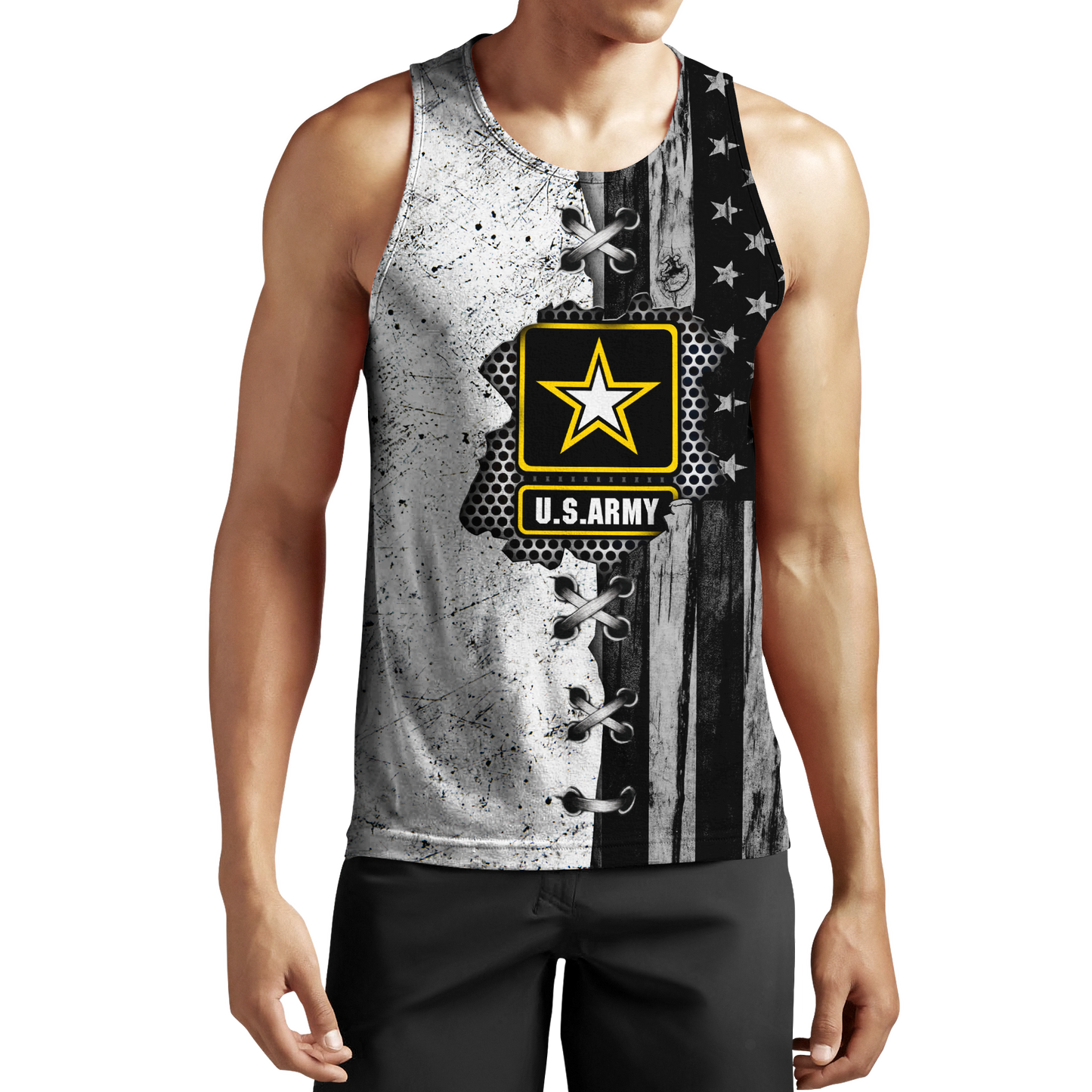 Veteran US Army in my heart 3D shirts for men and women BW Proud Military