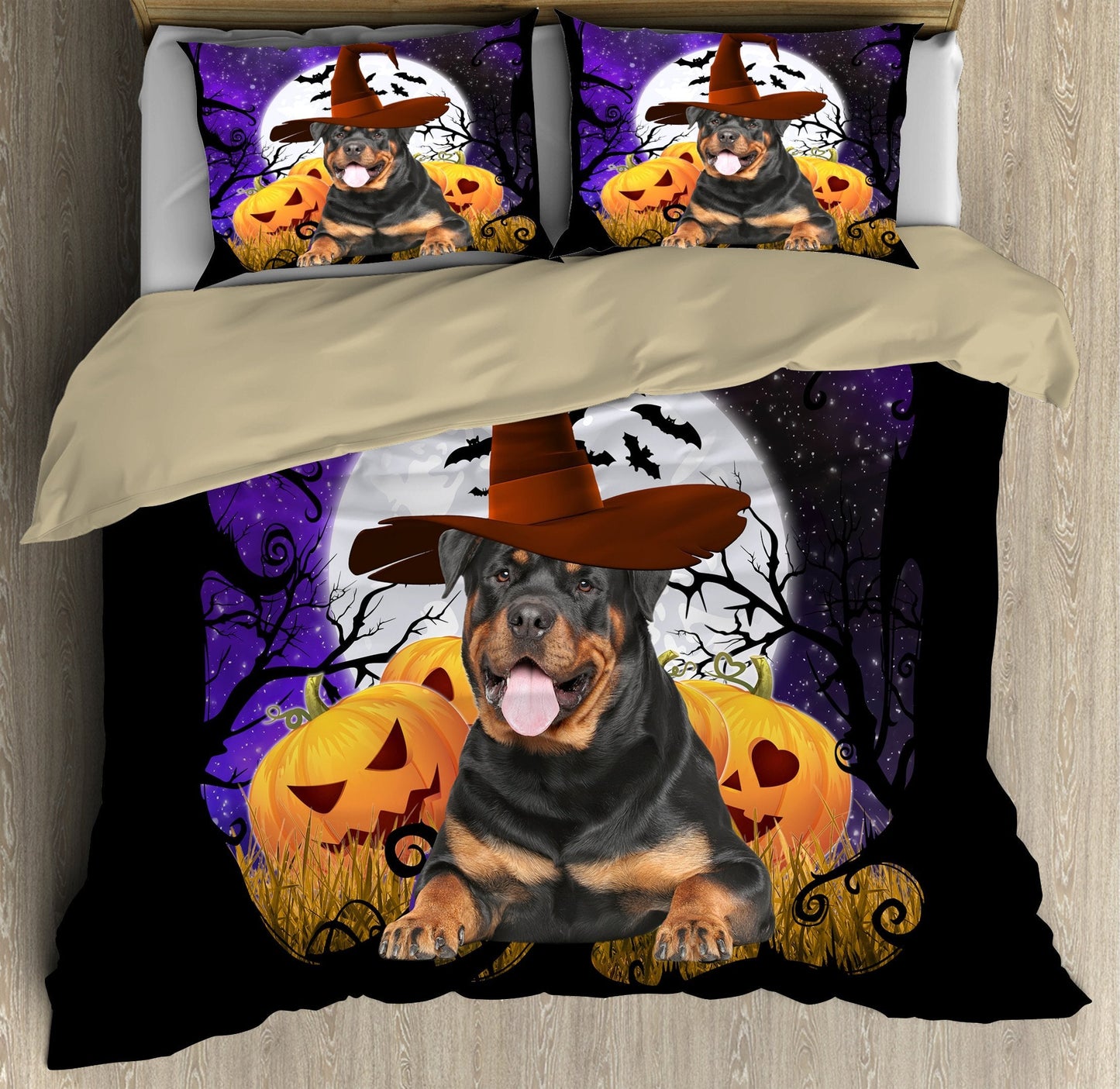 Rottweiler Halloween Bedding DD08192003