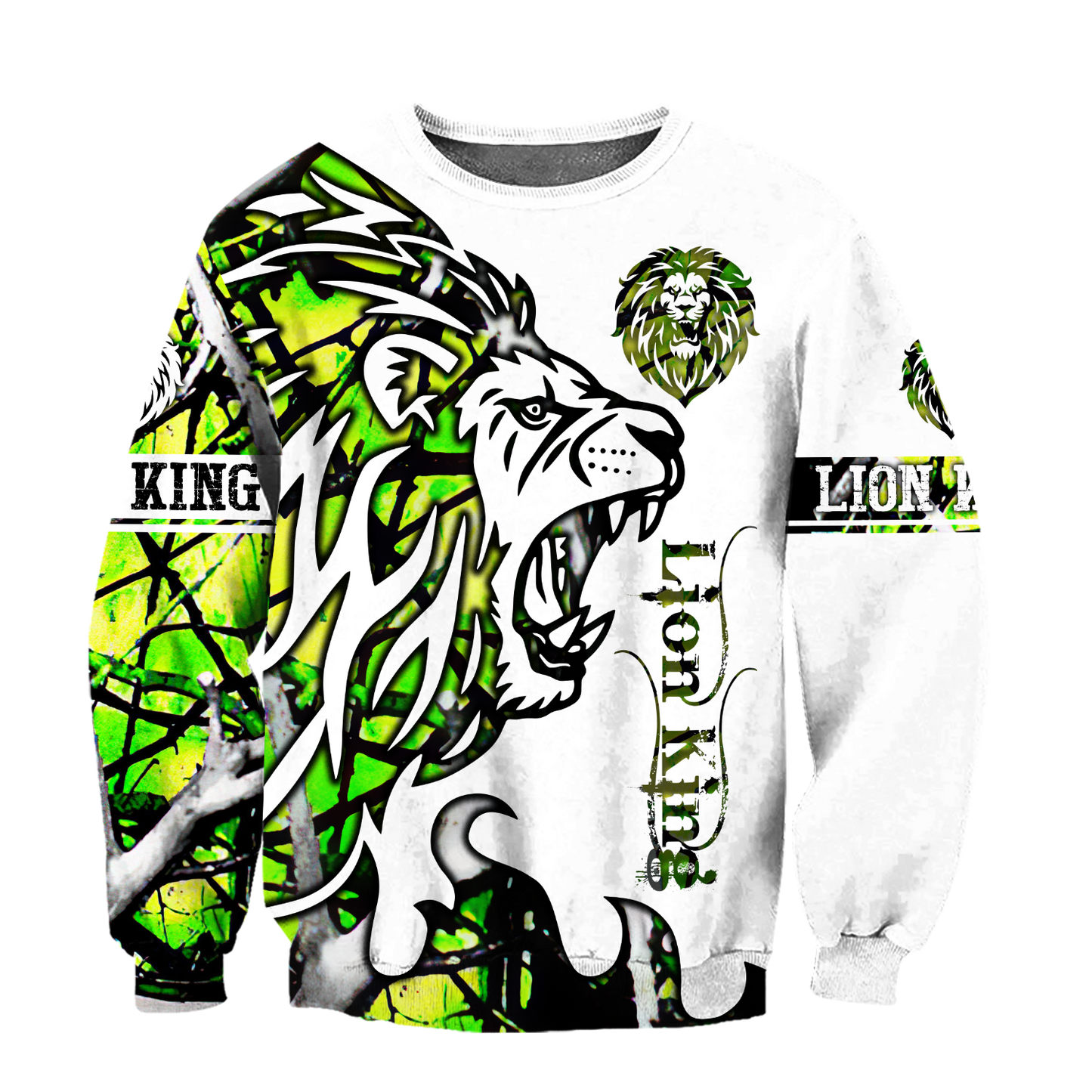 Beautiful Lion green Tattoo camo 3D all over printed shirts for men and women DD05272002S - Amaze Style™-Apparel