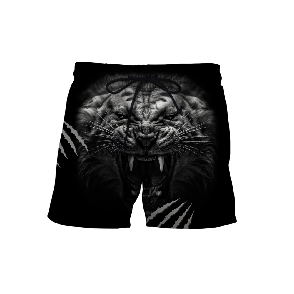 White Tiger Over Printed Hoodie