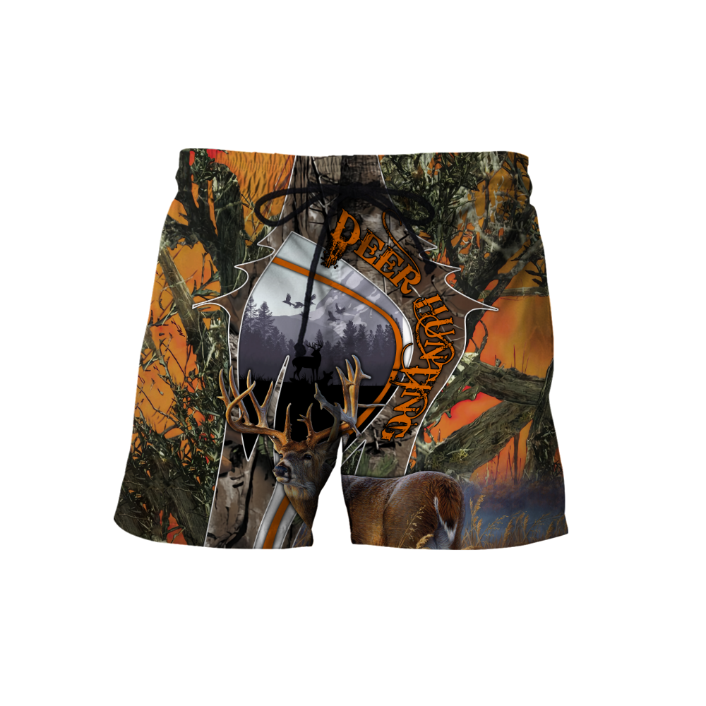 3D All Over Print Camo Deer Hunter Hoodie DD08102001