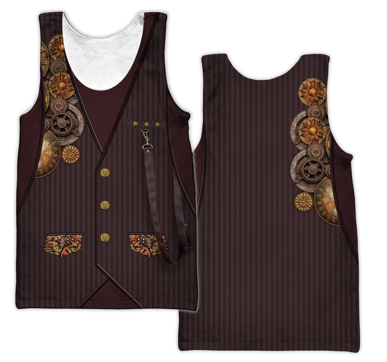 Steampunk Mechanic All Over Printed Hoodie For Men and Women TN
