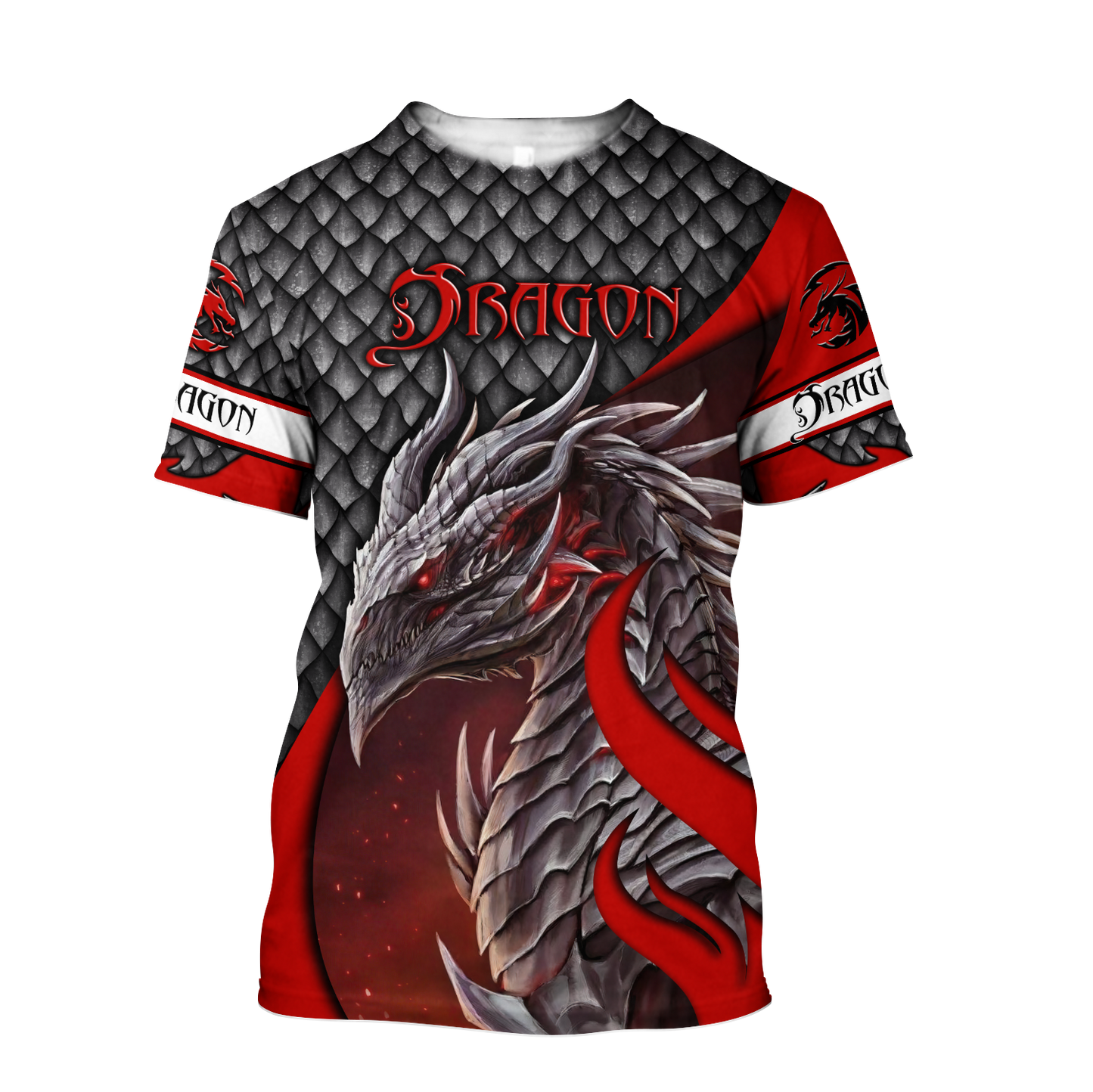 Beautiful Red Dragon Scales Hoodie MEI