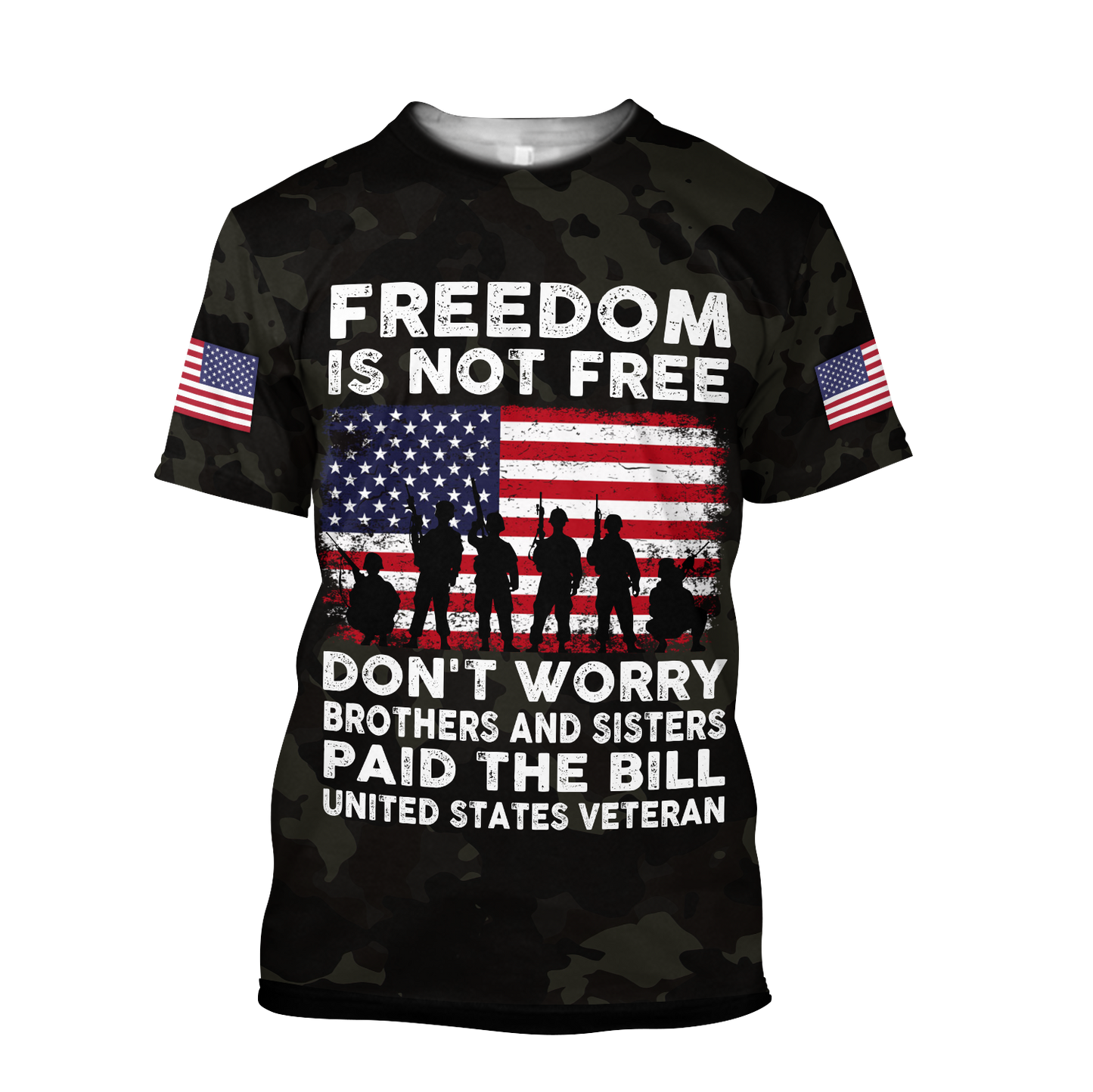Veteran Freedom is not Free 3D all over printed shirts for men and women DD05252001 - Amaze Style™-Apparel