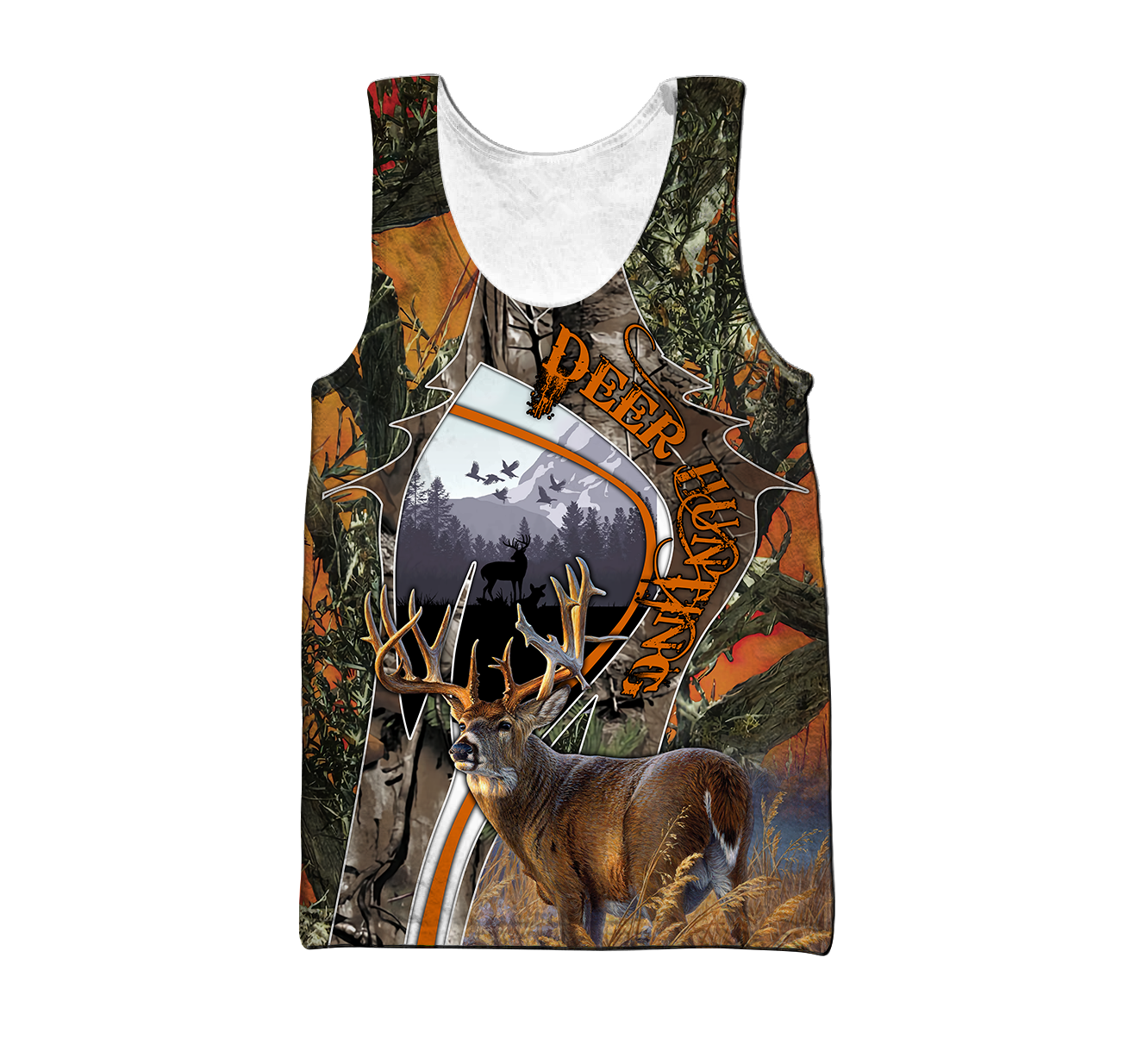 3D All Over Print Camo Deer Hunter Hoodie DD08102001