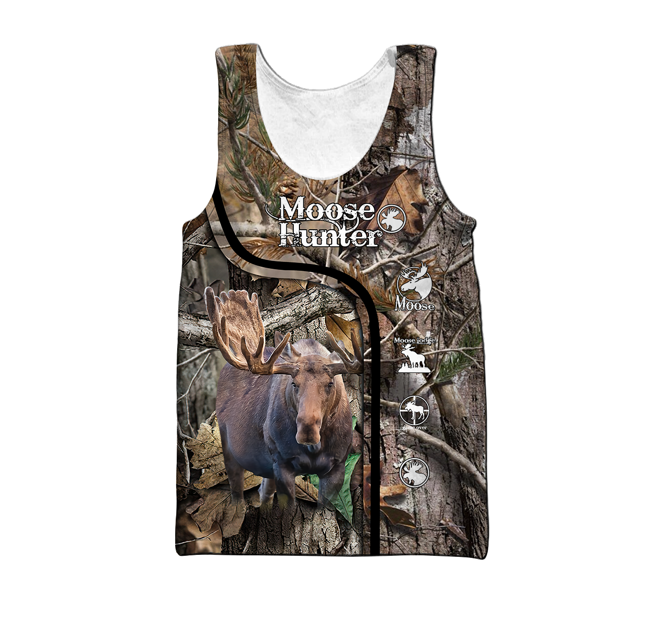 All Over Printed Beautiful Moose Hunting DD09072002-MEI