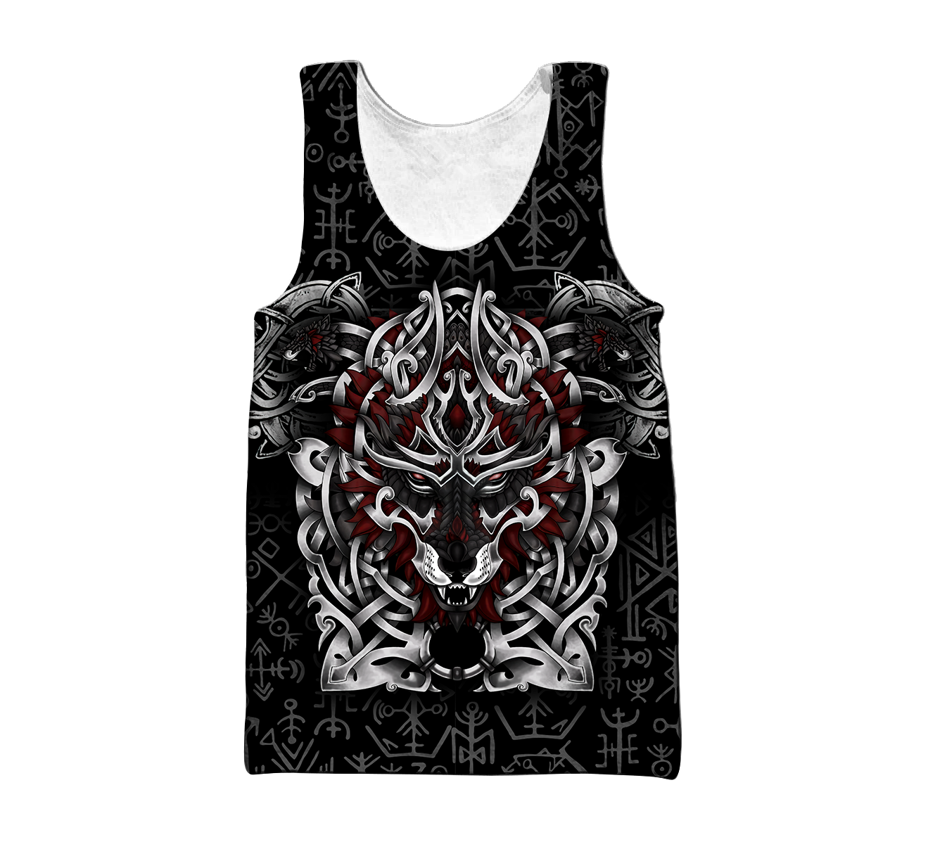 3D All Over Print Celtic Viking Wolf Hoodie DD08262002