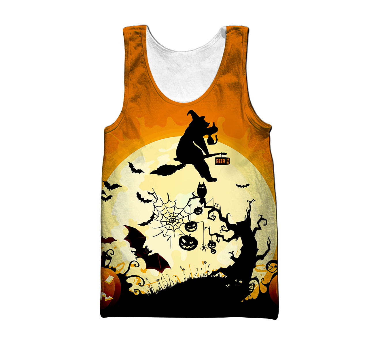 Beautiful All Over Printed Halloween Bear Witch Hoodie DD08172004-MEI