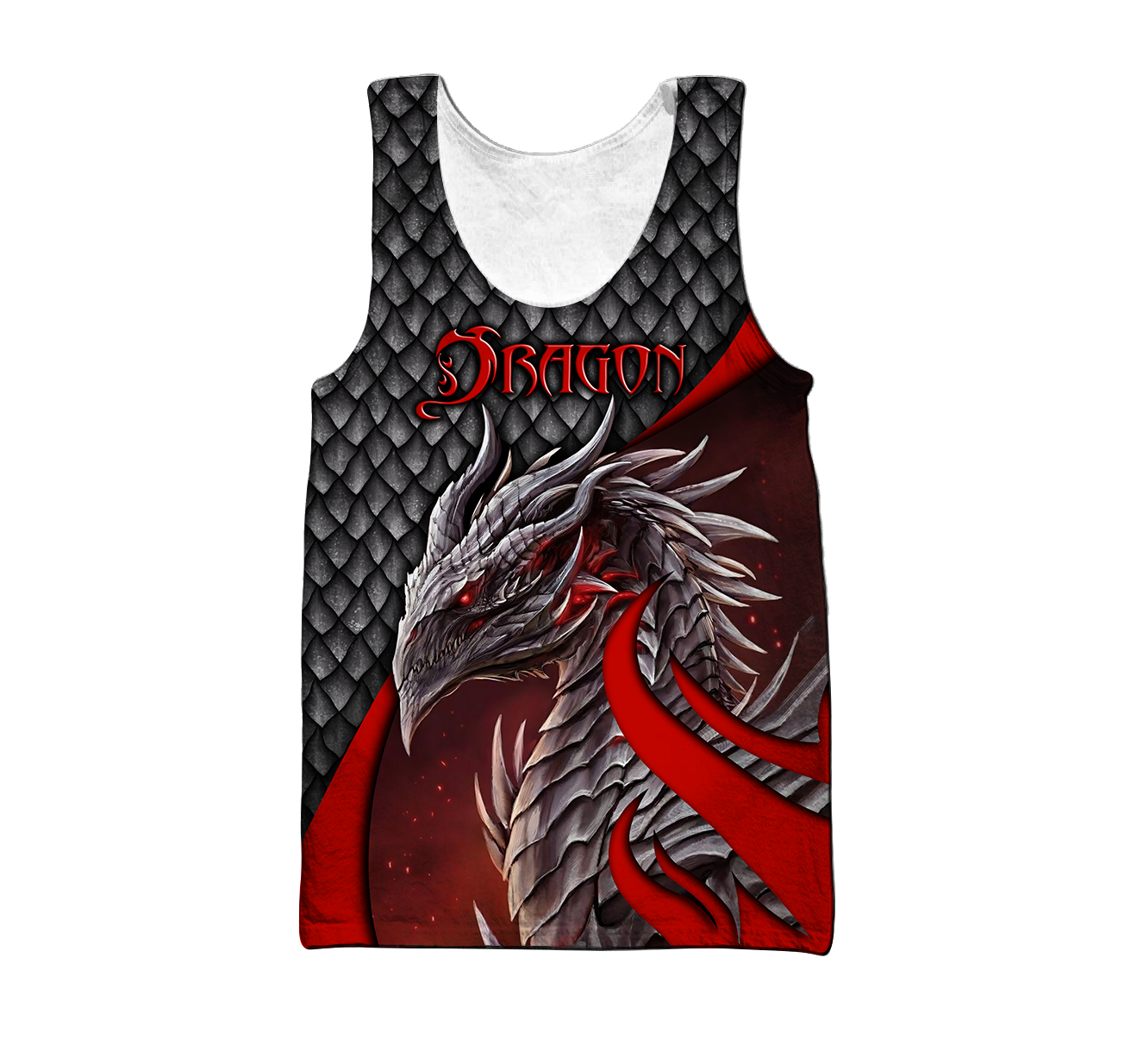 Beautiful Red Dragon Scales Hoodie MEI