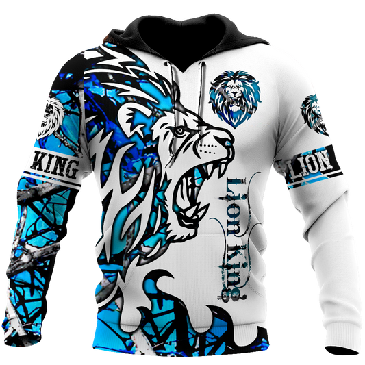 Beautiful Lion blue Tattoo camo 3D all over printed shirts for men and women DD05272003S - Amaze Style™-Apparel
