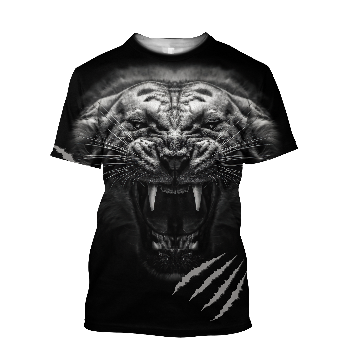 White Tiger Over Printed Hoodie