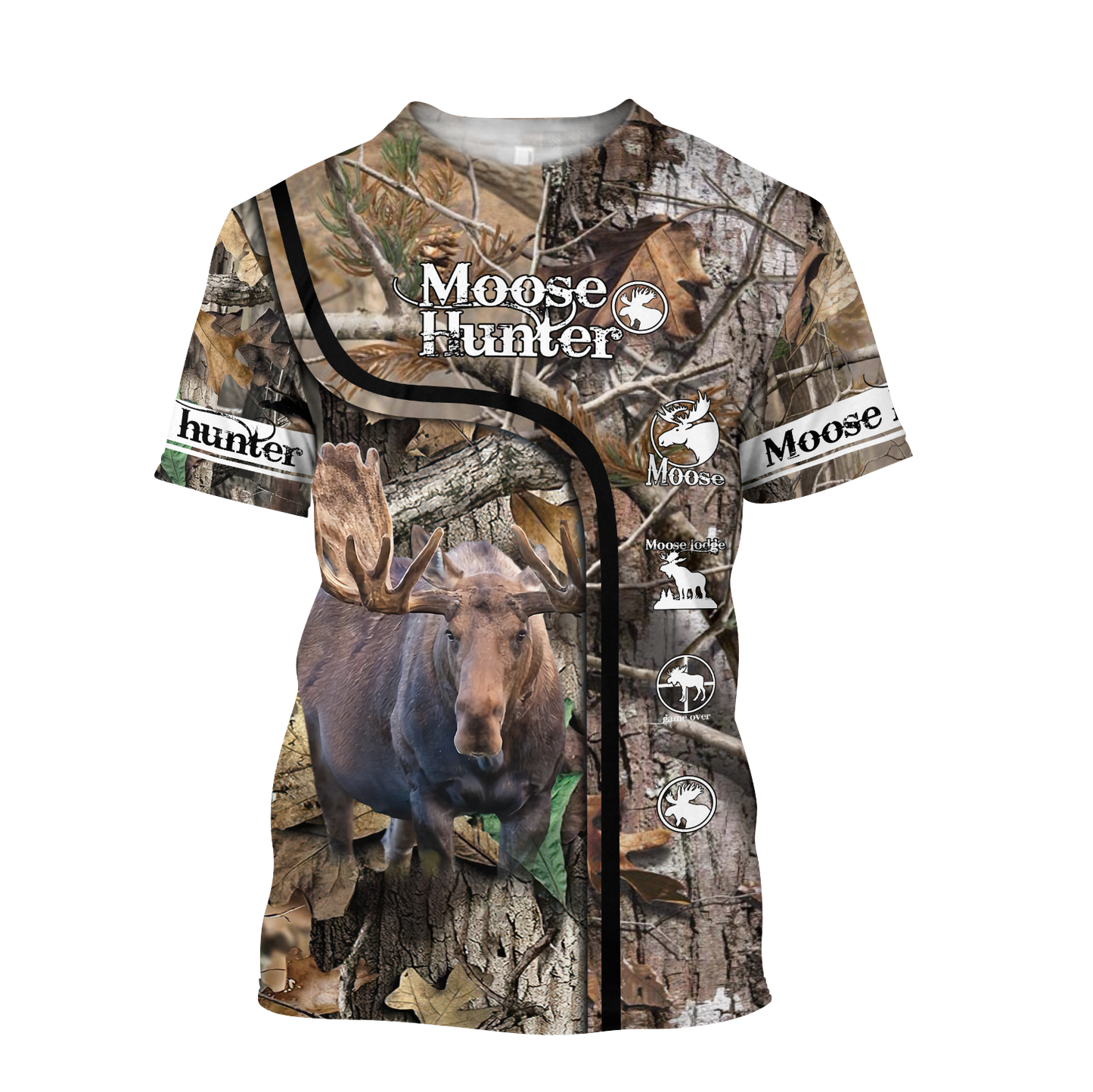 All Over Printed Beautiful Moose Hunting DD09072002-MEI