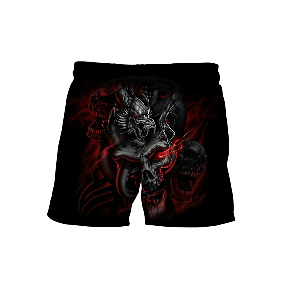 Amazing Red Dragon Skull Hoodie For Men And Women MEI