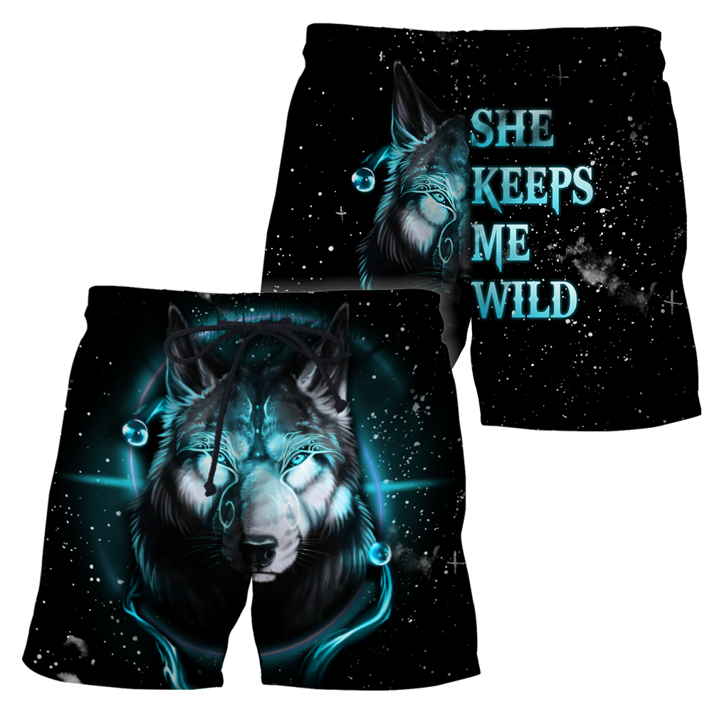 Wolf Hoodie She Keeps Me Wild DD10062002-MEI