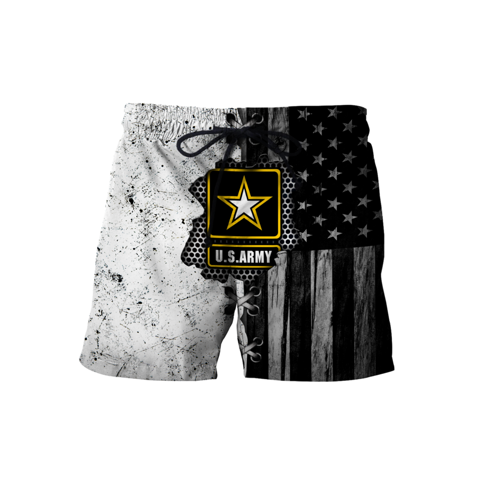 Veteran US Army in my heart 3D shirts for men and women BW Proud Military