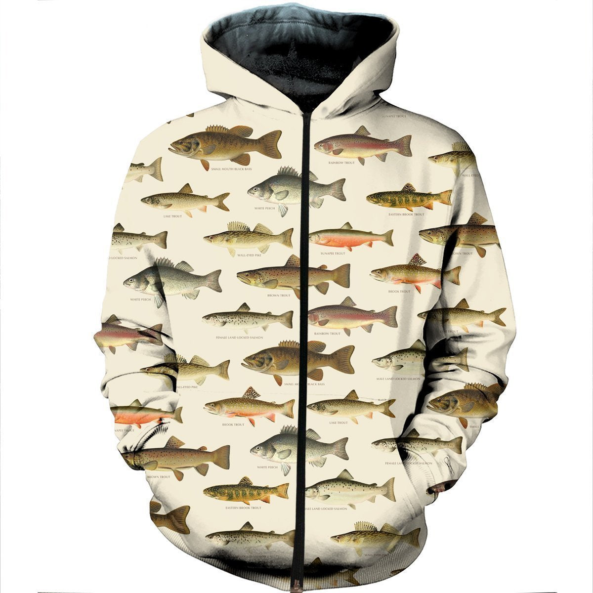 3D All Over Printed North American Fishes Shirts - Amaze Style™-Apparel