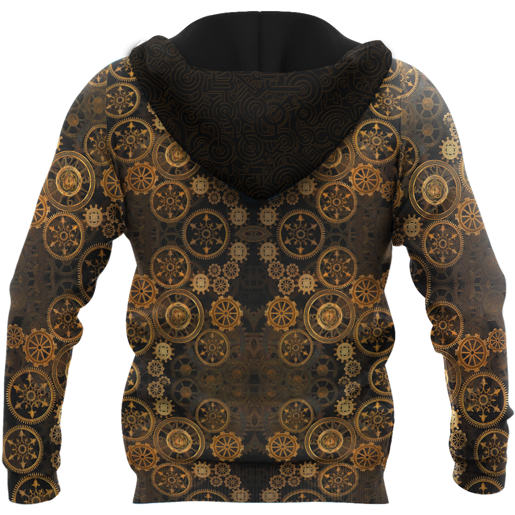 Steampunk Mechanic All Over Printed Hoodie For Men and Women TN