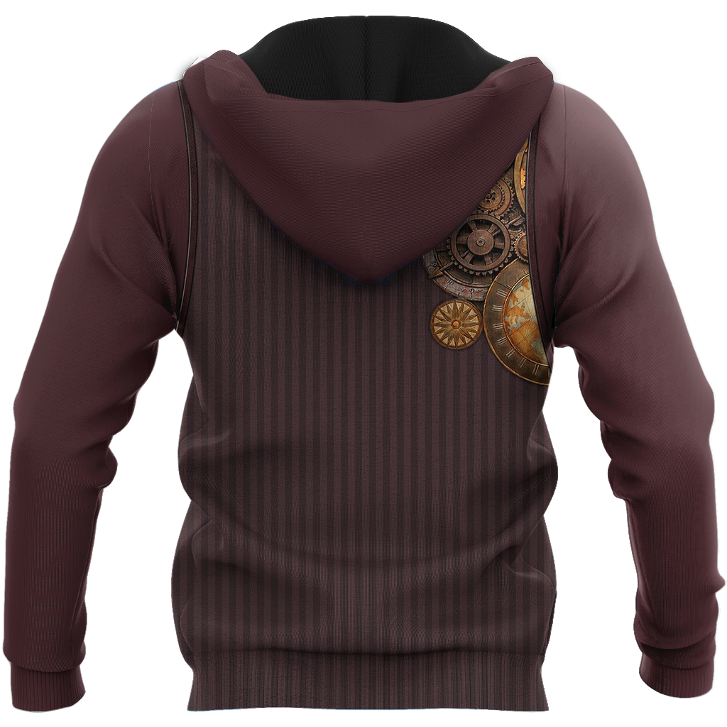 Steampunk Mechanic All Over Printed Hoodie For Men and Women TN