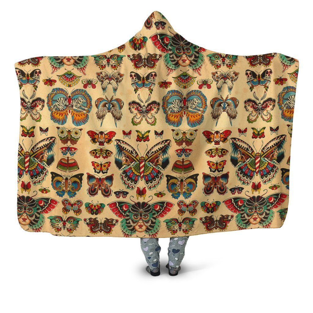 3D All Over Art Butterflies Hoodie Dress Leggings Blanket - Amaze Style™-Apparel