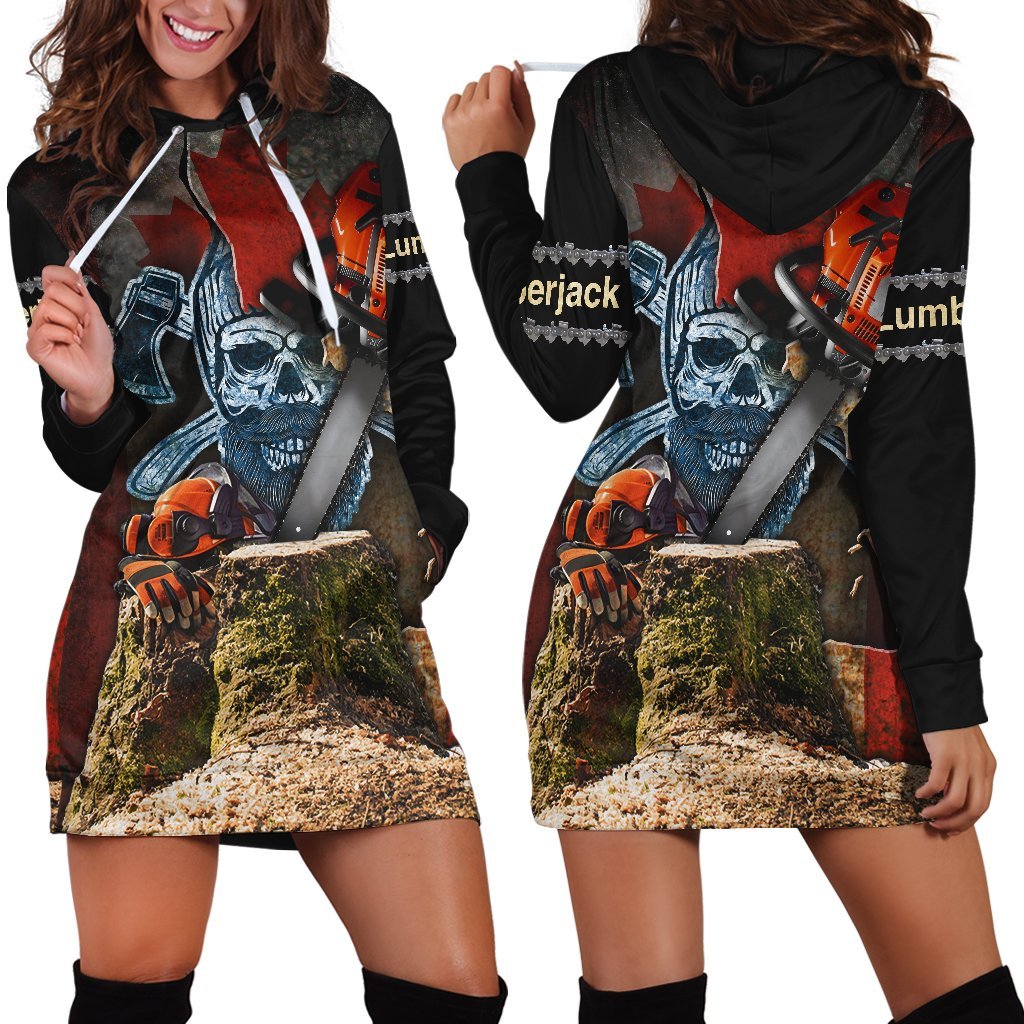 Beautiful Chainsaw Canadian Flag Art 3D All Over Printed Shirts Pi281102 - Amaze Style™-Apparel