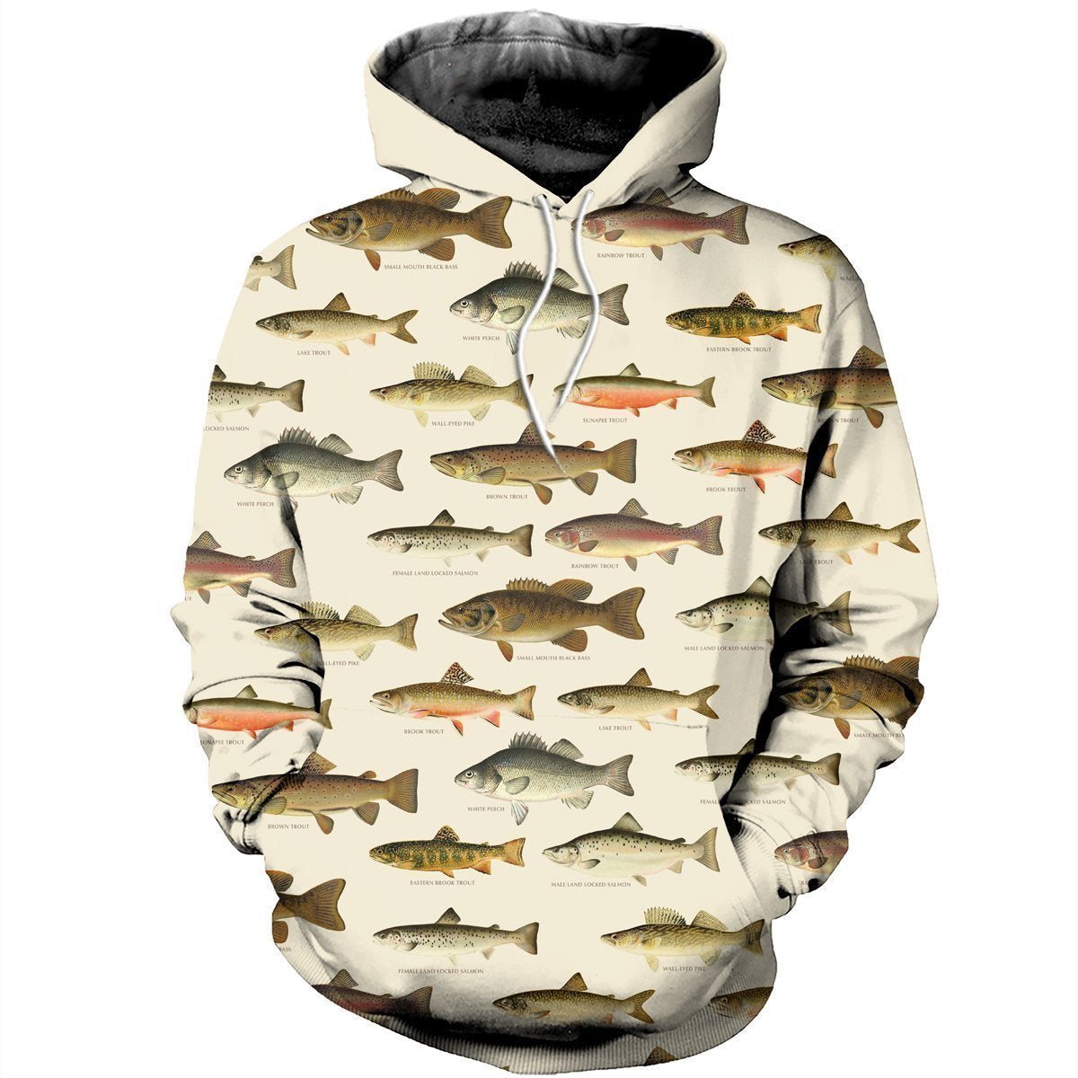3D All Over Printed North American Fishes Shirts - Amaze Style™-Apparel