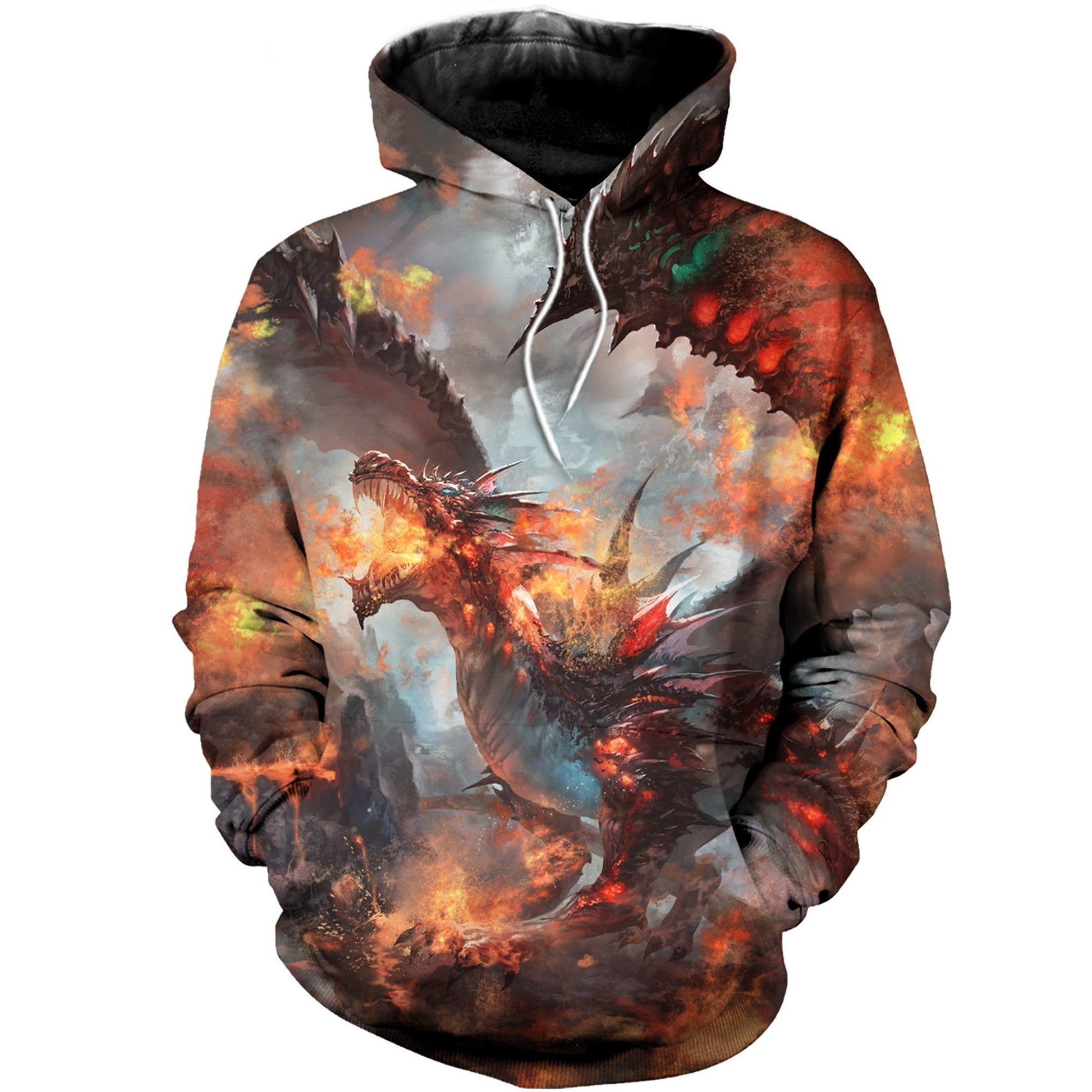 3D All Over Printed Fire Dragon Clothes - Amaze Style™-Apparel
