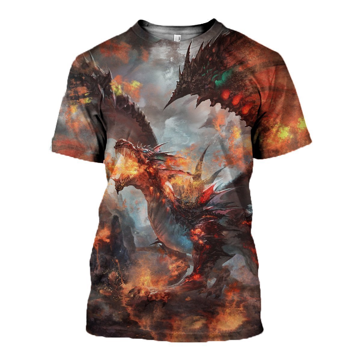 3D All Over Printed Fire Dragon Clothes - Amaze Style™-Apparel