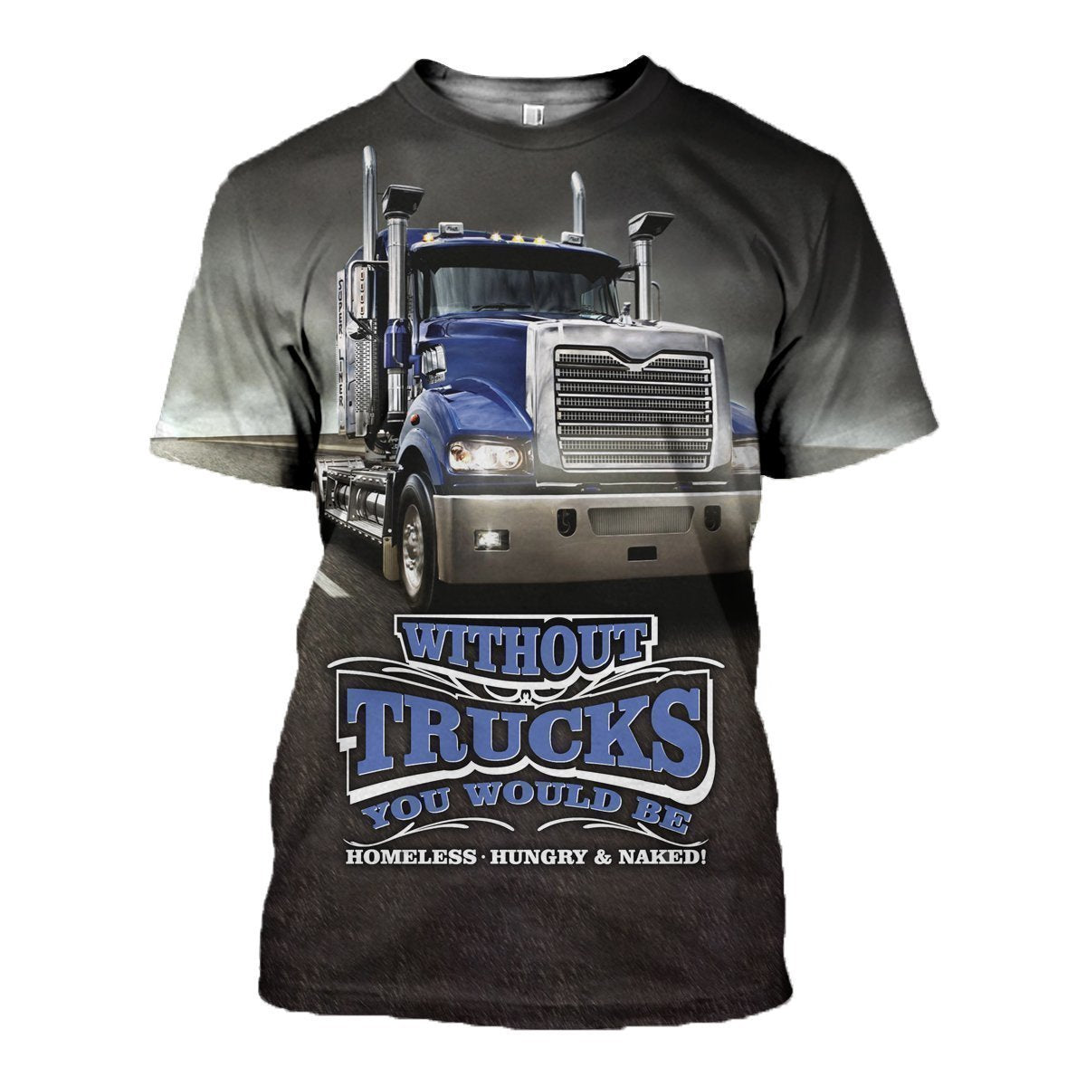 3D All Over Printed Truck In Road Clothes-Apparel-6teenth World-T-Shirt-S-Vibe Cosy™