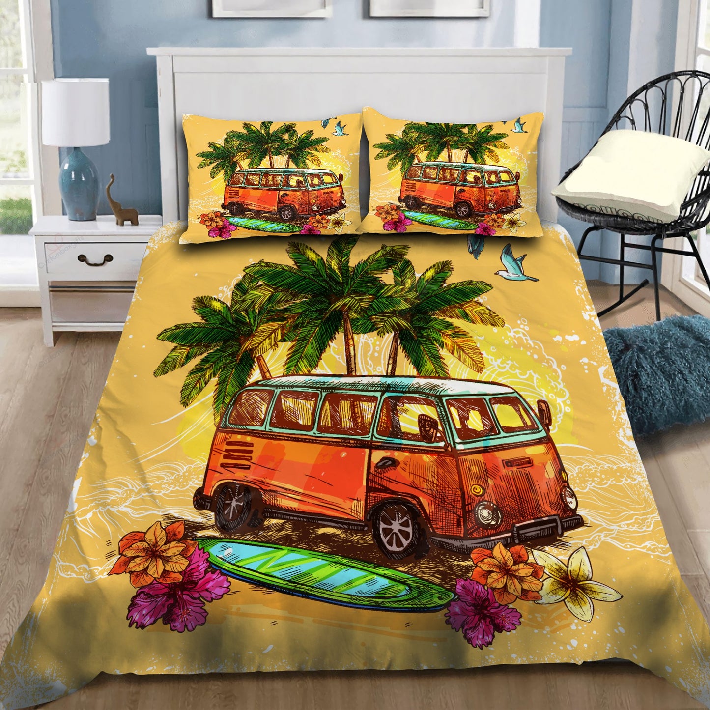 Happy Summer Camping Bedding Set AM072044-NM-Bedding Set-NM-Twin-Vibe Cosy™