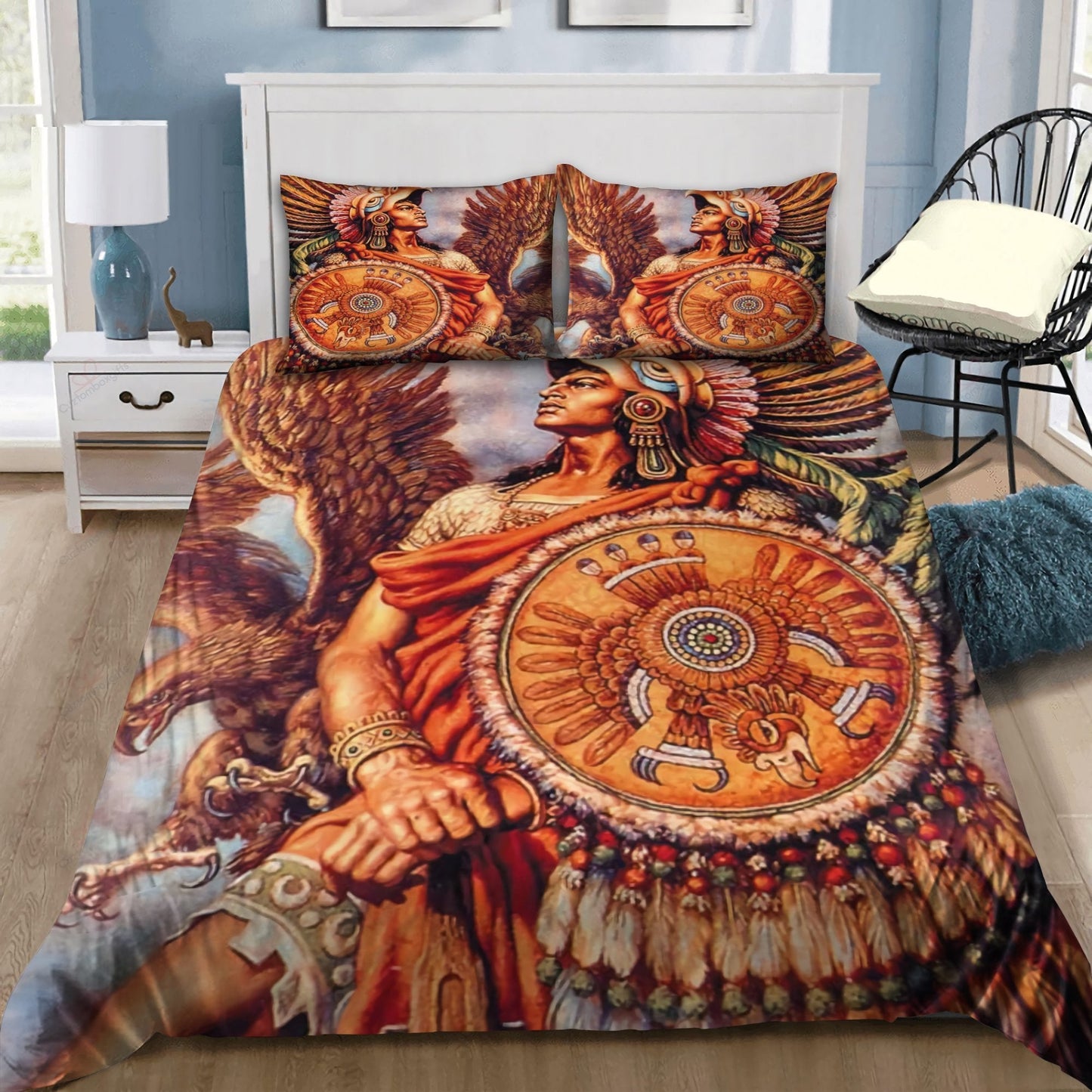 Beautiful Aztec Warrior And The Eagle Bedding Set MEI08312001-MEI